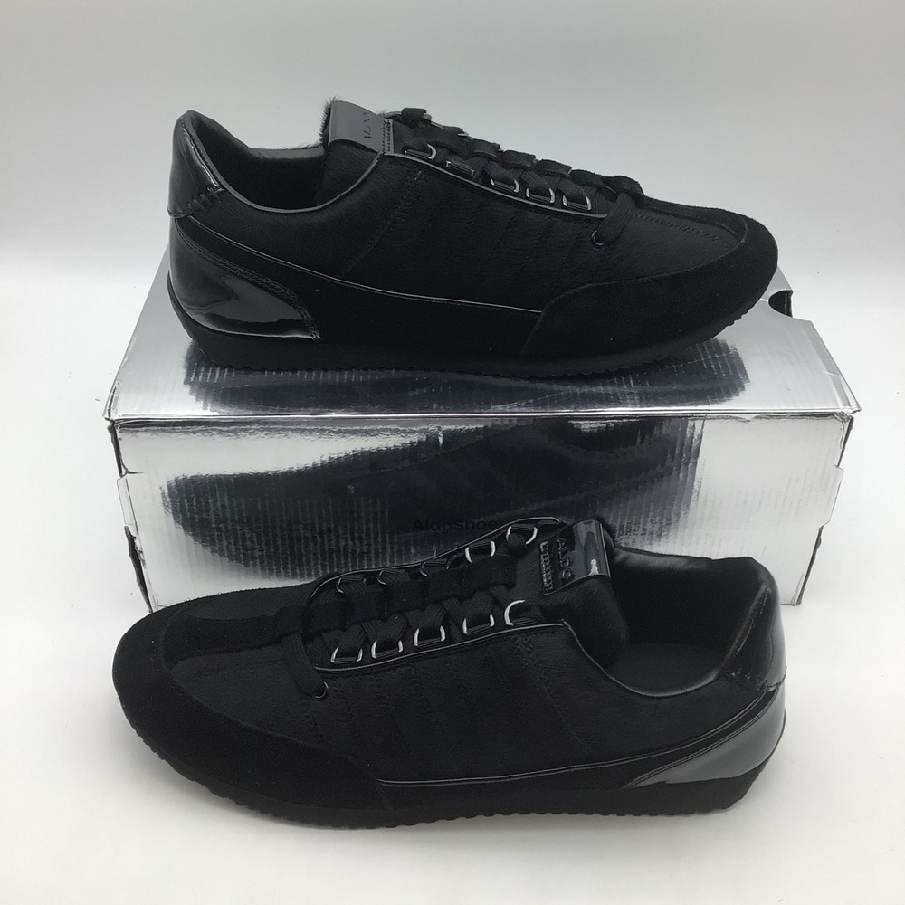 Aldo Rocko 001 Mens Black‎ Fashion Sneakers Low Top Shoes US Size 12 NEW